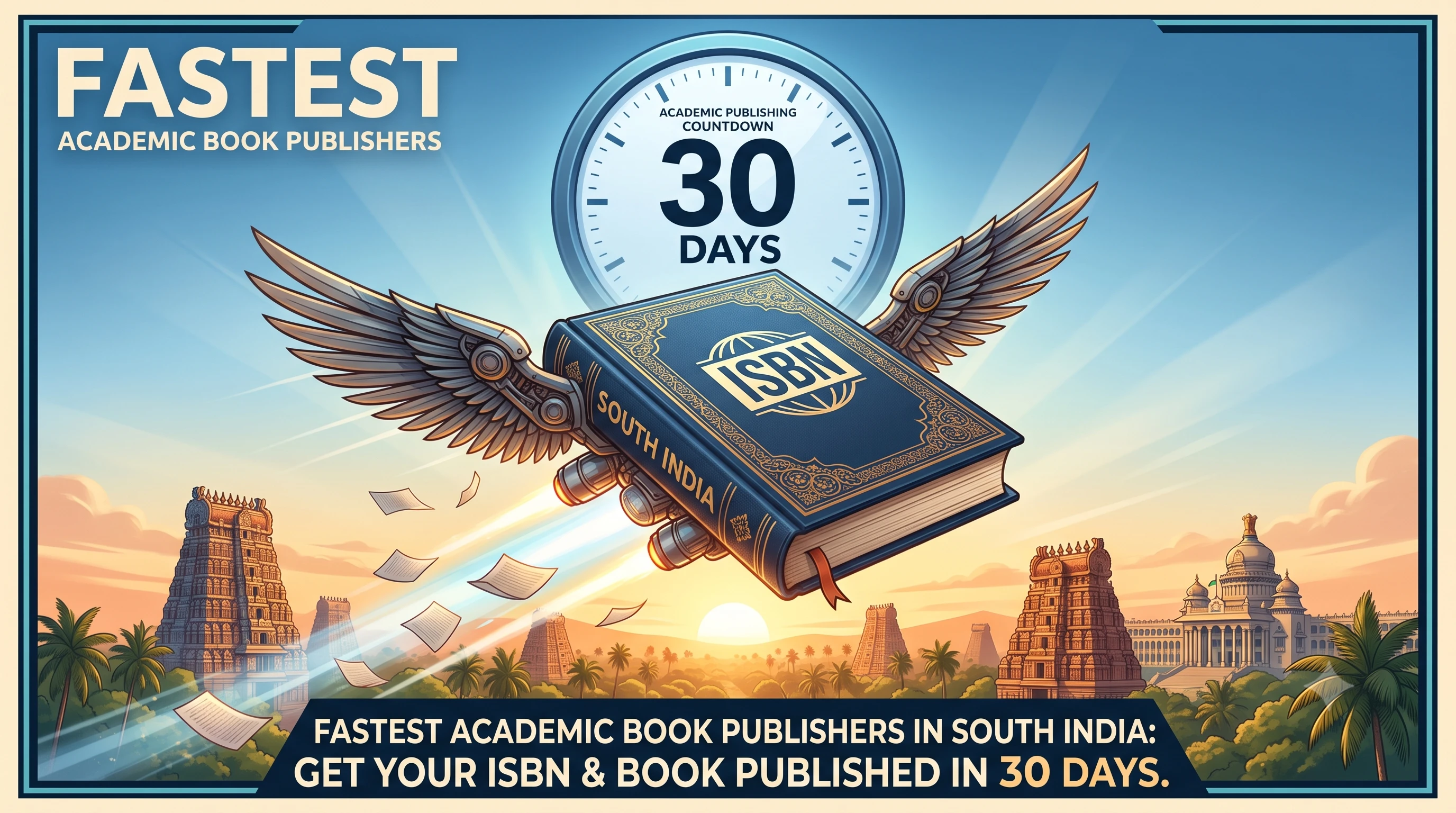 Fastest Academic Book Publishers in South India: Get Your ISBN & Book Published in 30 Days Cover